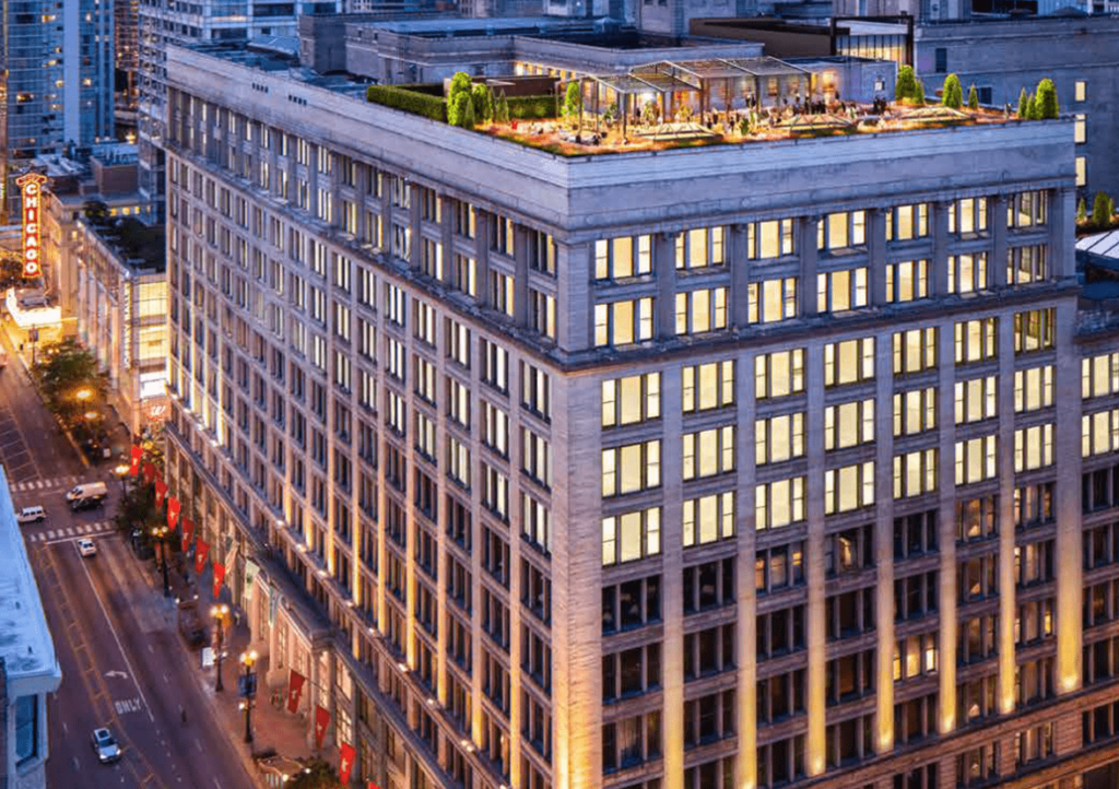 Marshall Field & Company Building in Chicago where Spot TMS's new office is located.